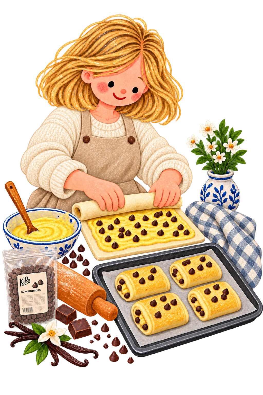 Media kit illustration for pazapah x KoRo
