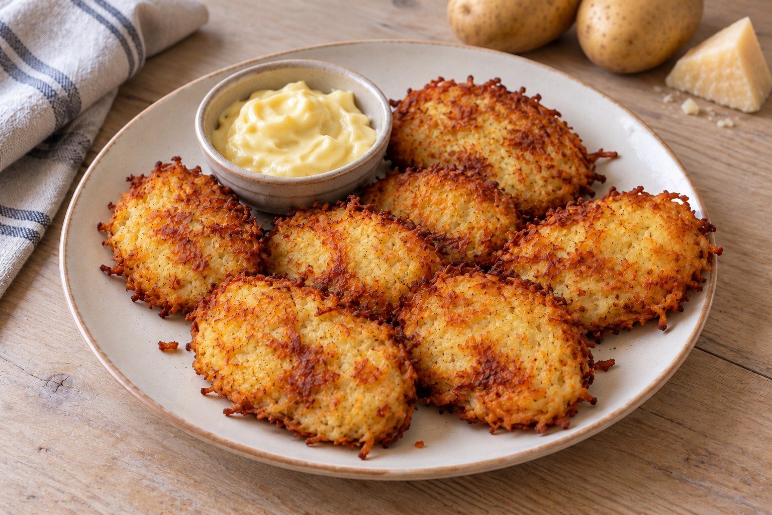 Parmesan potato patties