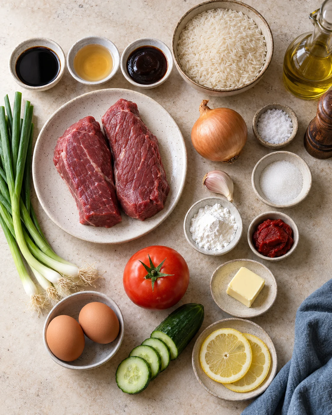 Ingredients for Shaking beef