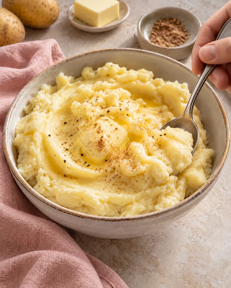 Homemade mashed potatoes