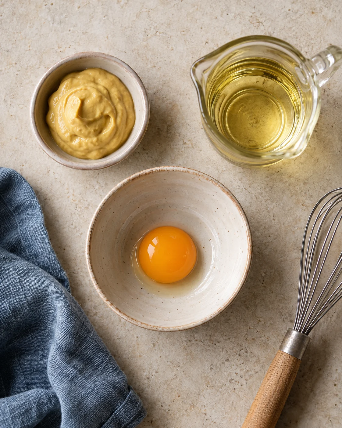 Ingredients for Homemade mayonnaise