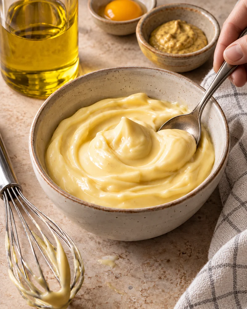 Homemade mayonnaise