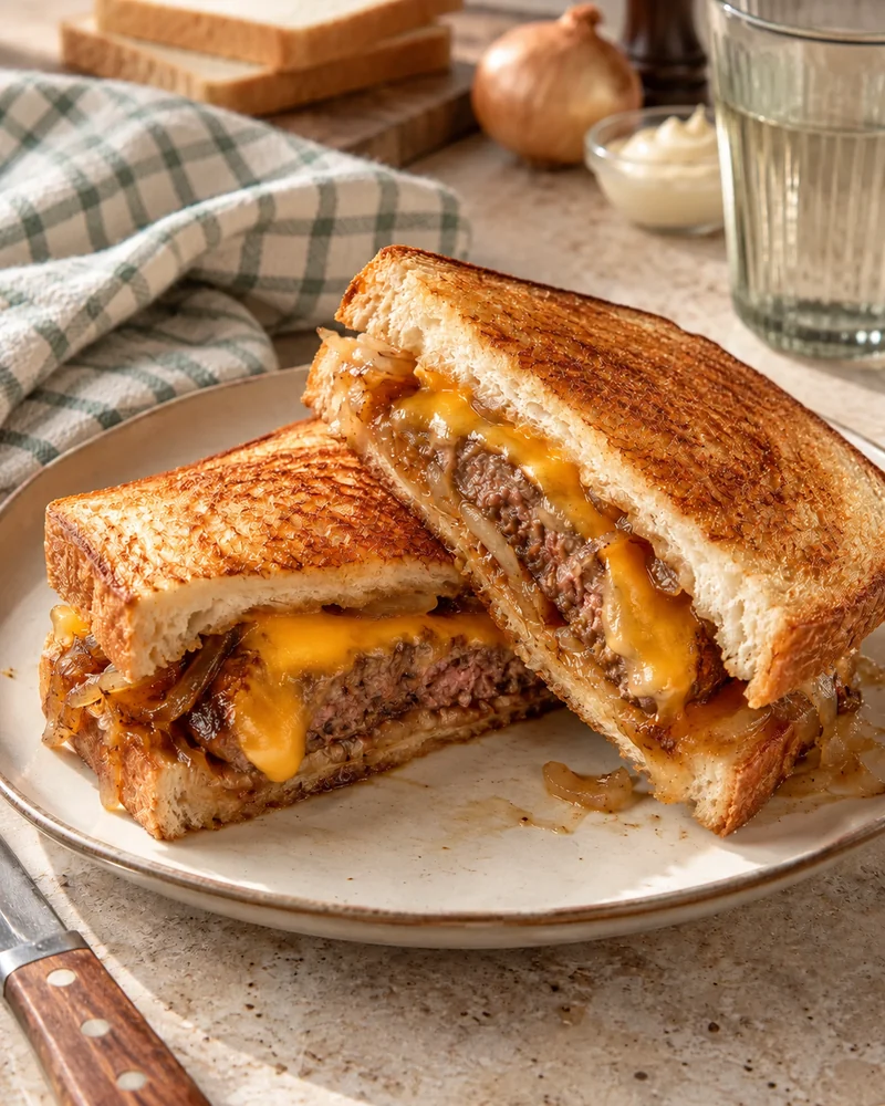 Cheeseburger toastie