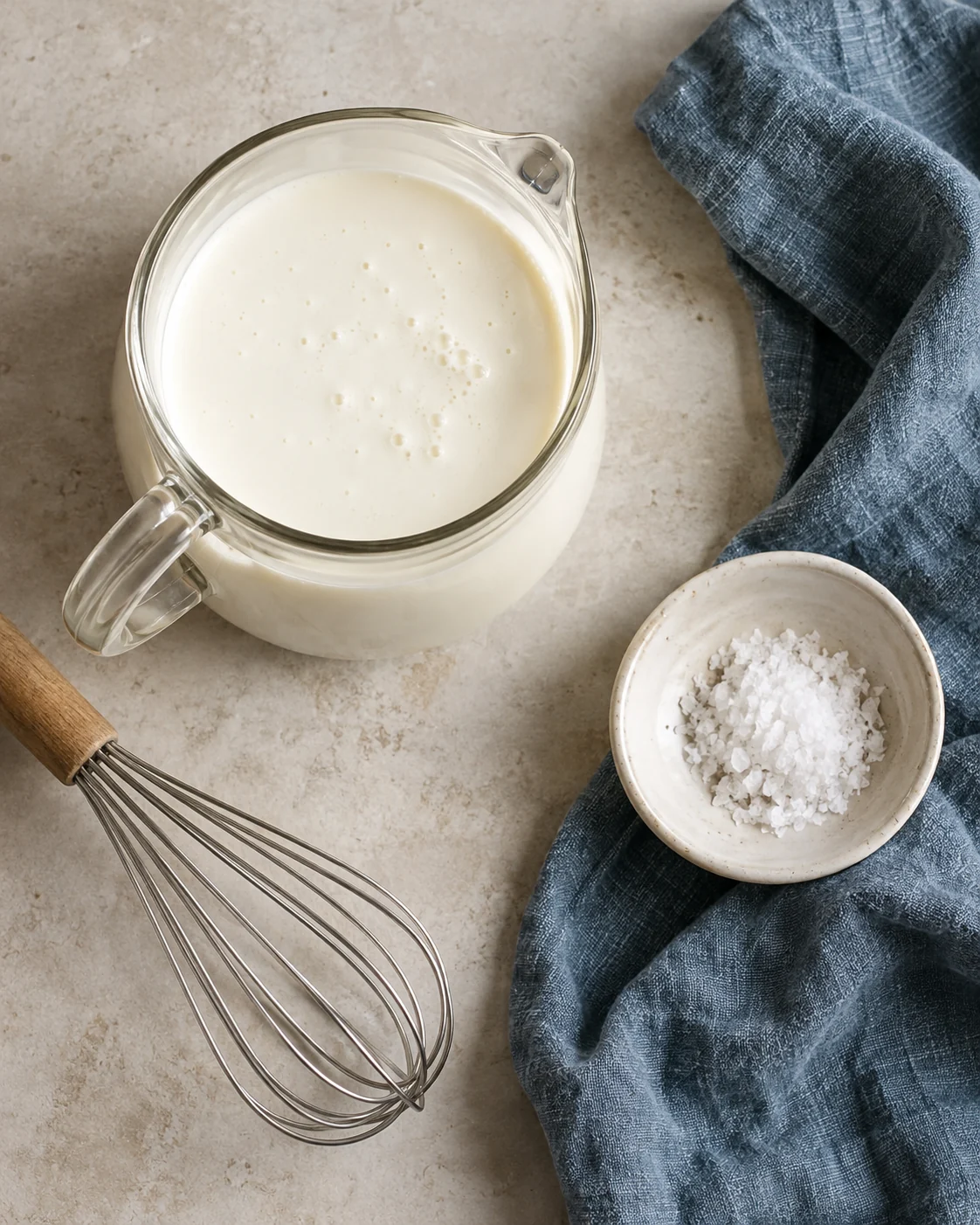 Ingredients for Homemade butter