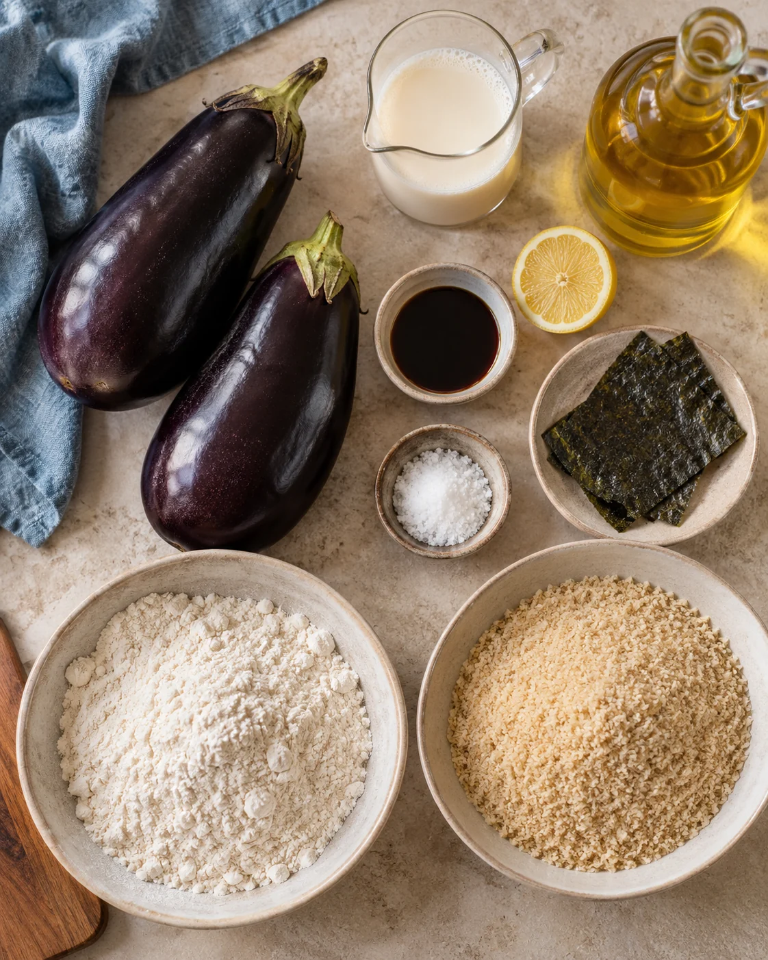 Ingredients for Crispy vegan calamari