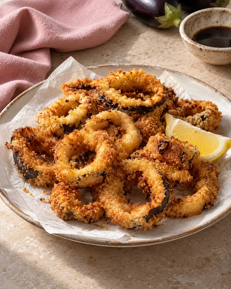 Crispy vegan calamari