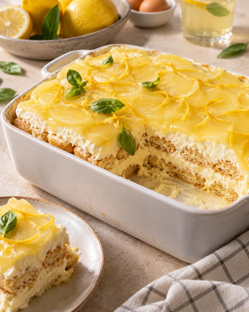 Lemon tiramisu