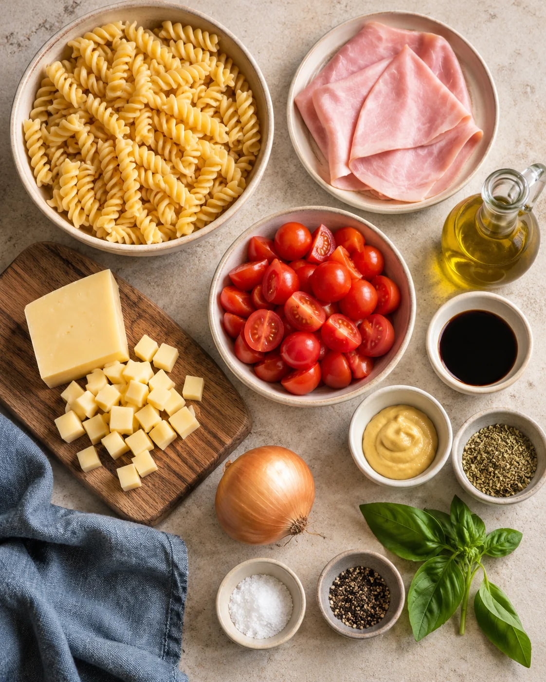 Ingredients for Summer pasta salad