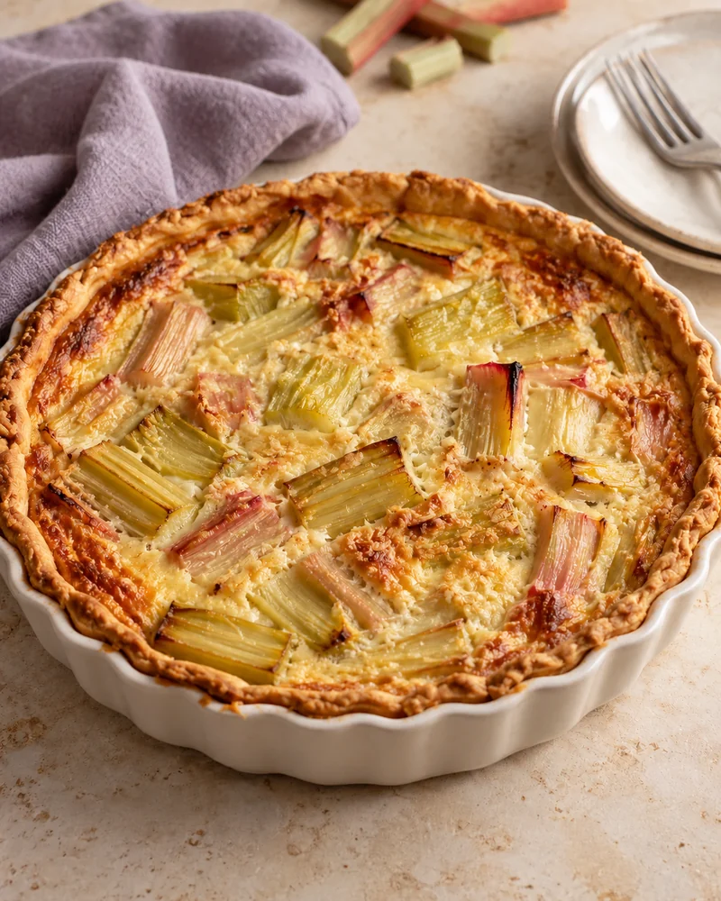 Rhubarb tart