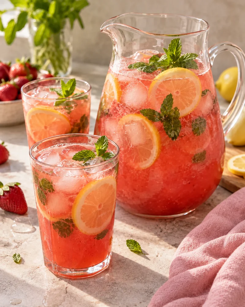 Strawberry lemonade