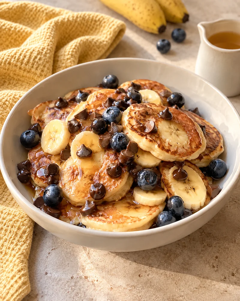 Banana pancake bites