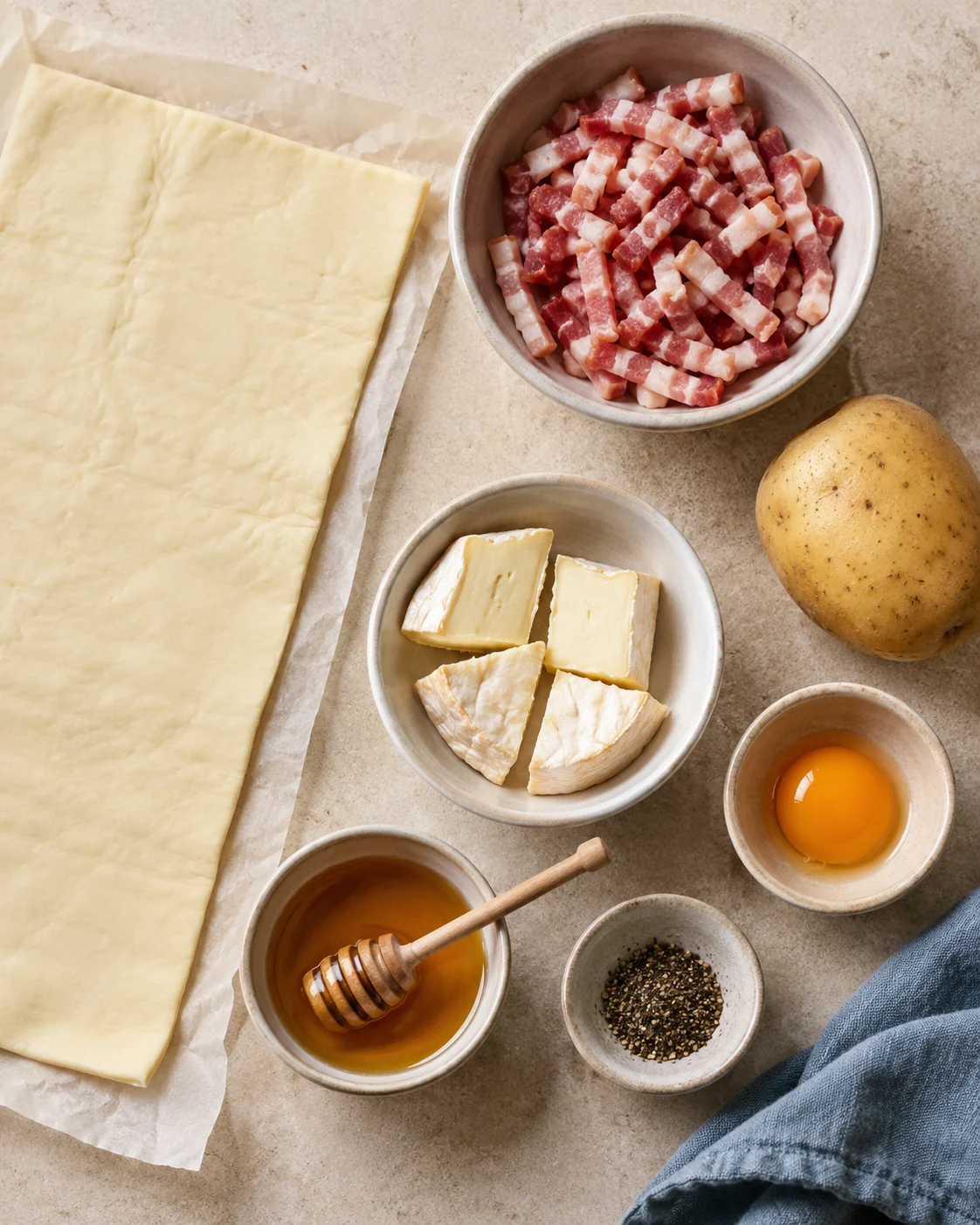 Ingredients for Mini tartiflette tatins