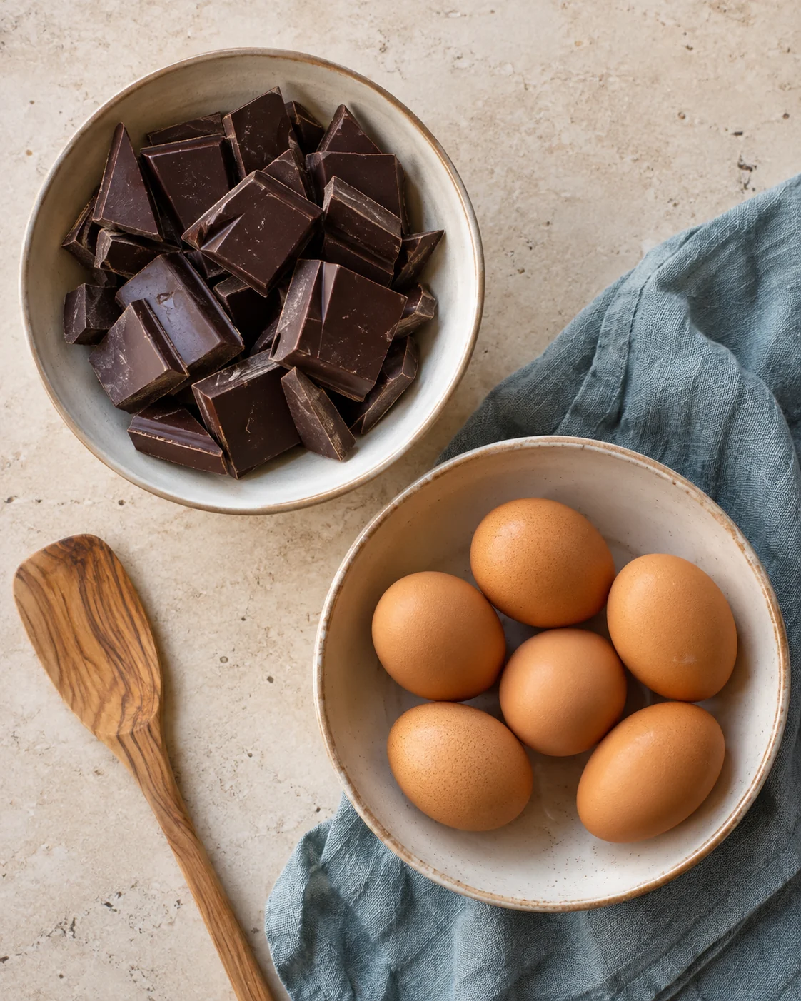 Ingredients for Two-ingredient chocolate mousse