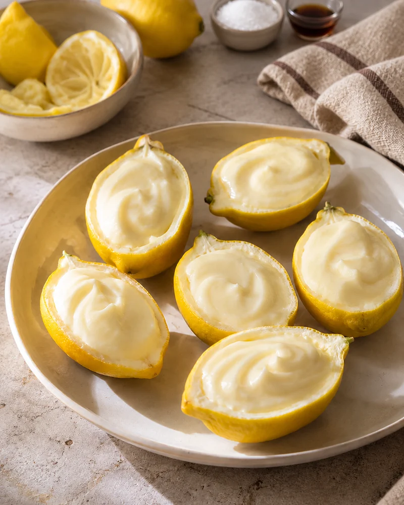 Lemon mousse cups