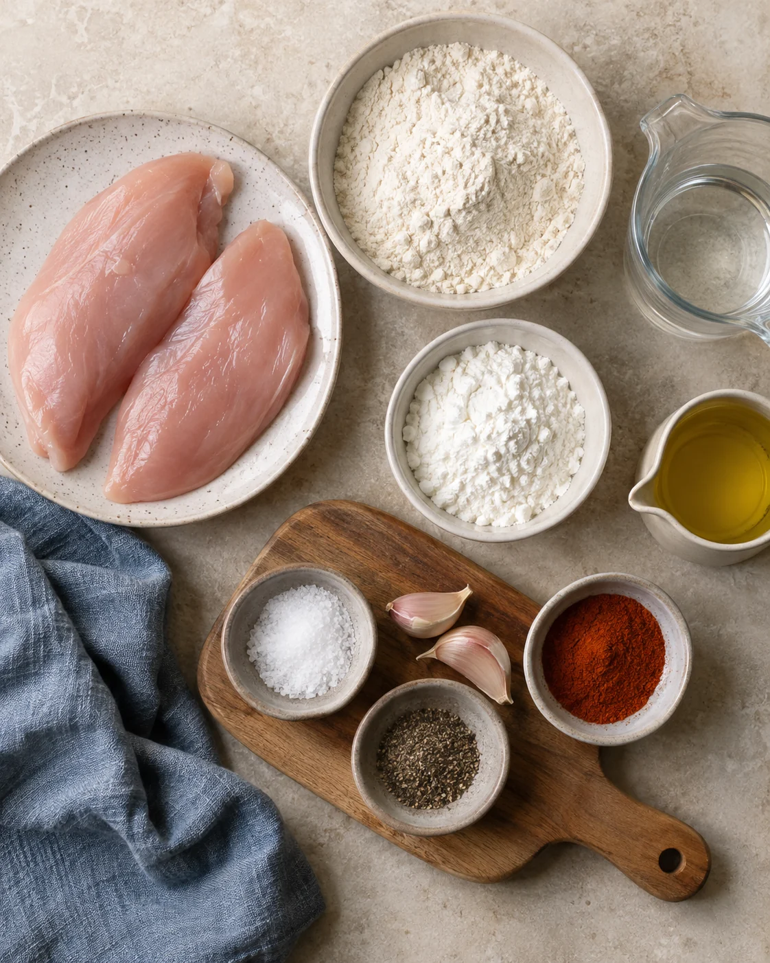 Ingredients for Homemade chicken nuggets