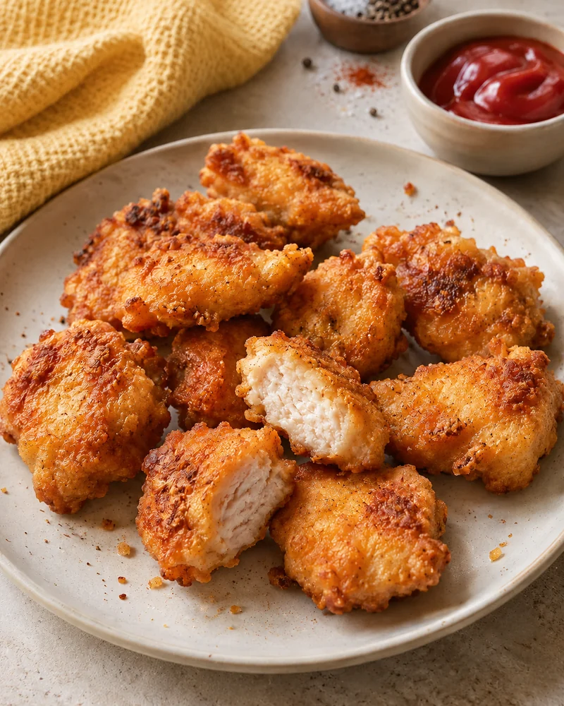 Homemade chicken nuggets