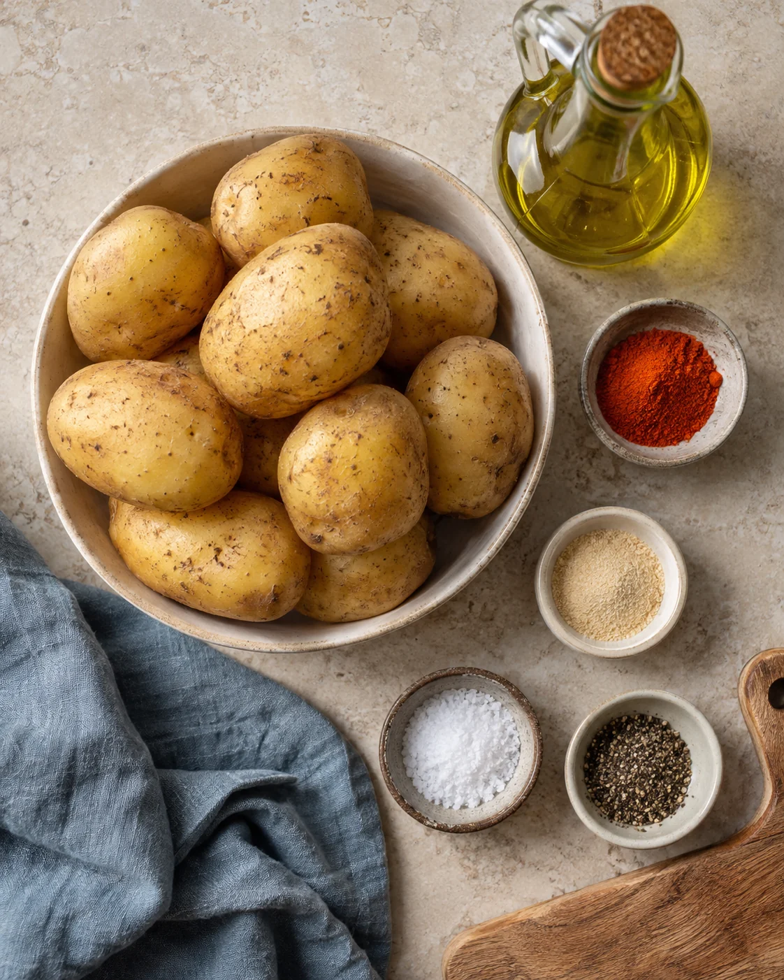 Ingredients for Crispy paprika potatoes