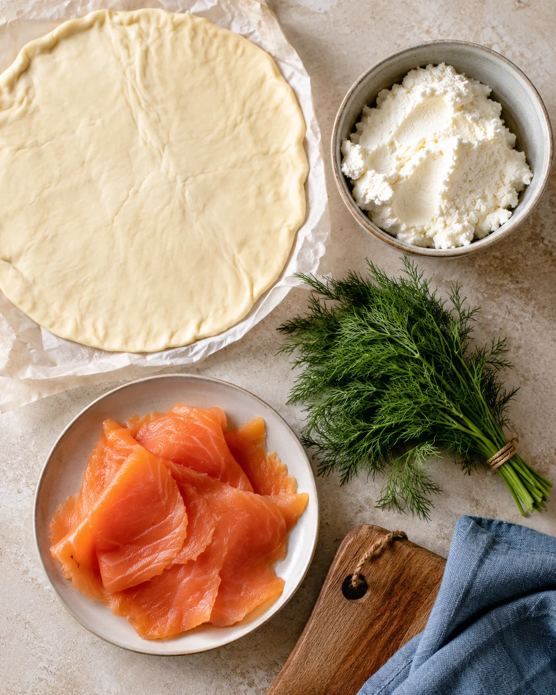 Ingredients for Smoked salmon pastry braid