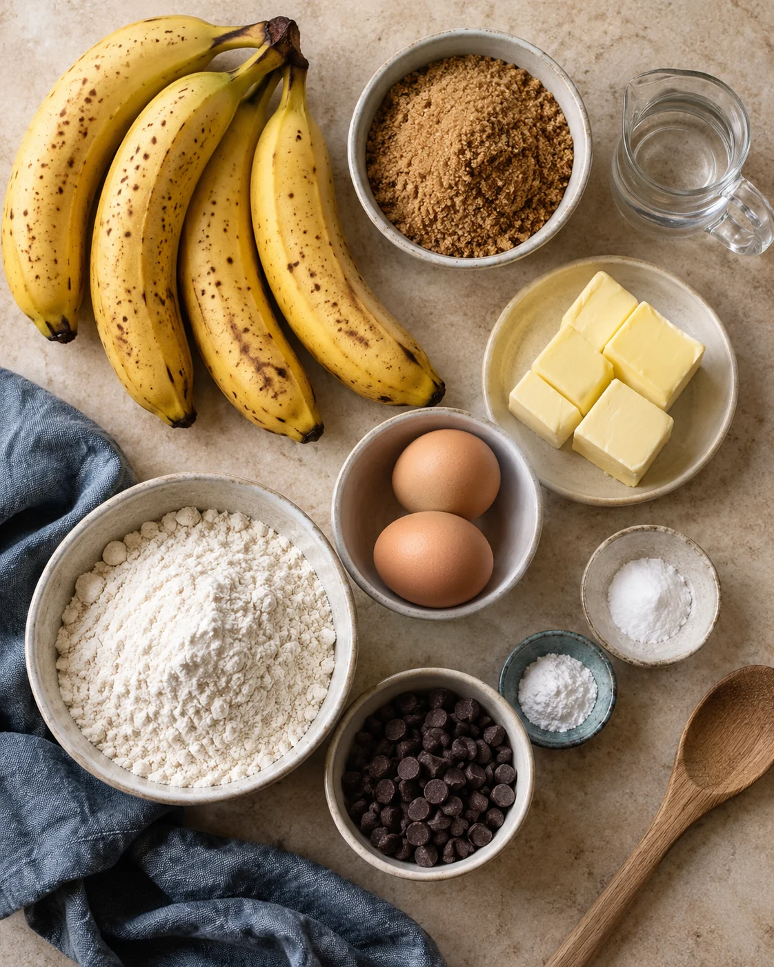 Ingredients for Banana bread