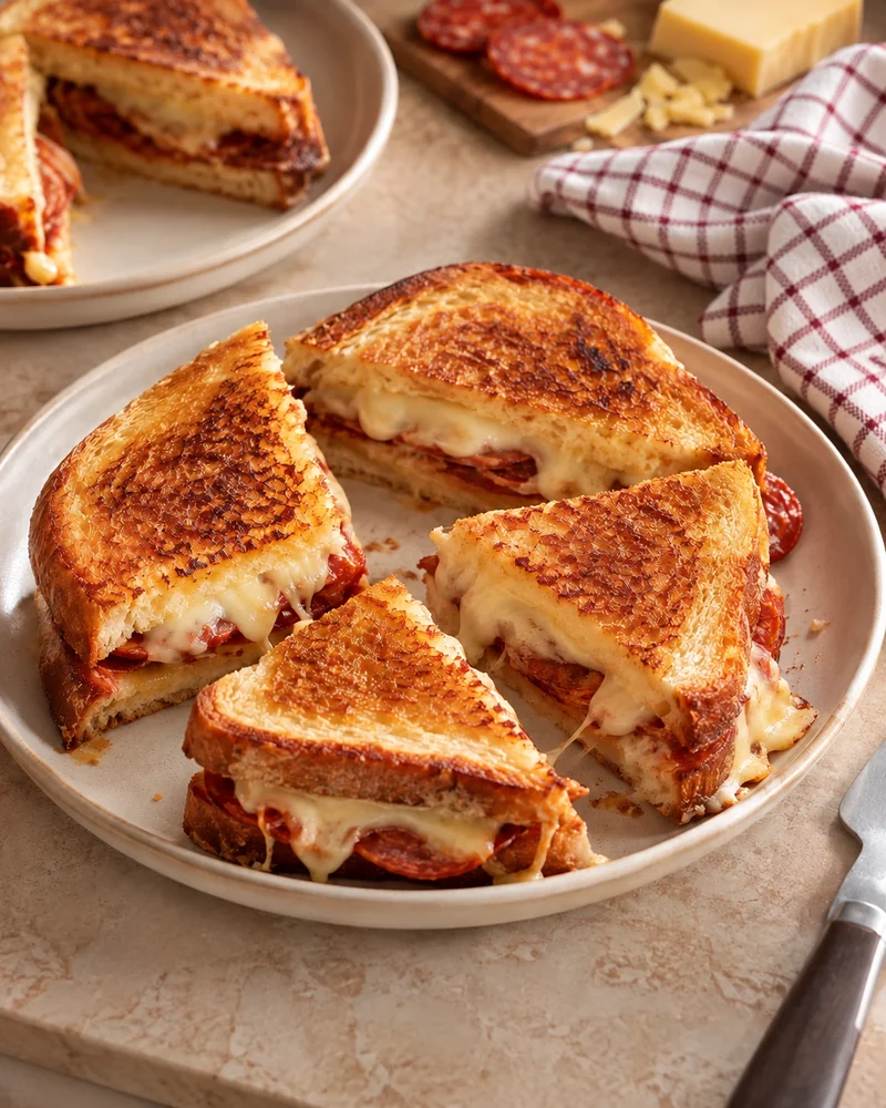 Chorizo and Comté brioche toasties