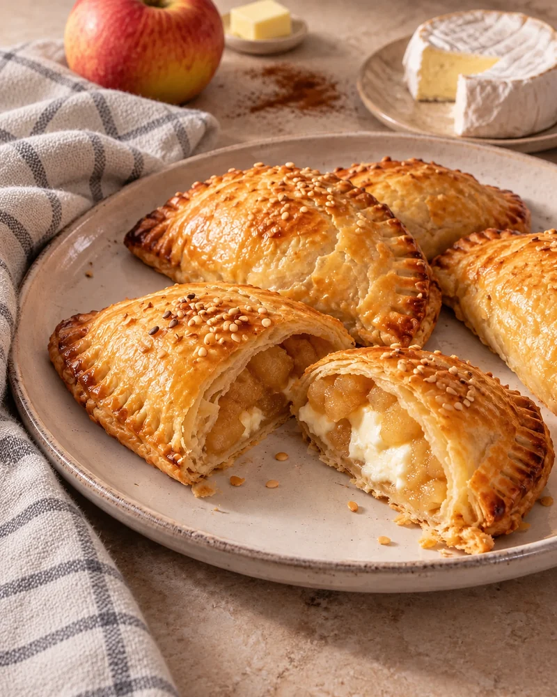 Apple and Neufchâtel turnovers