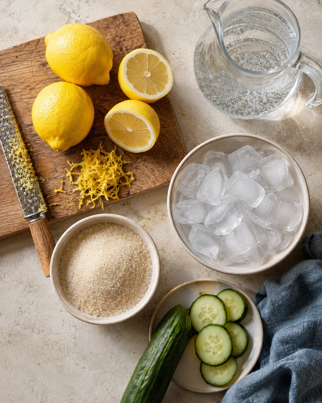 Ingredients for Homemade lemonade