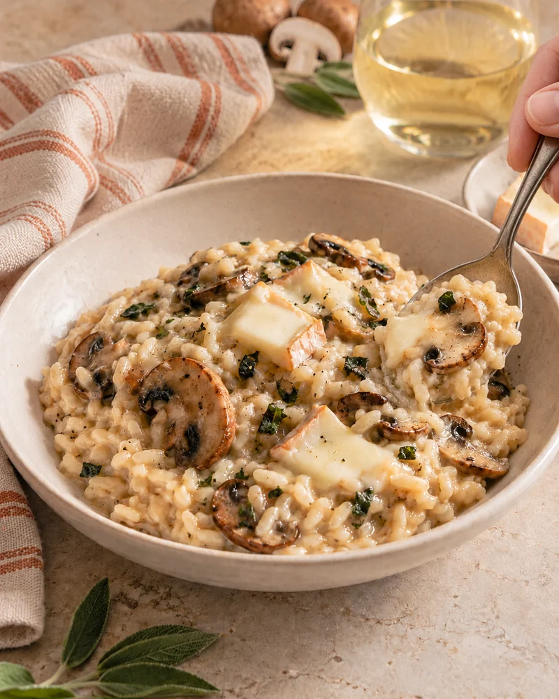Creamy Taleggio risotto